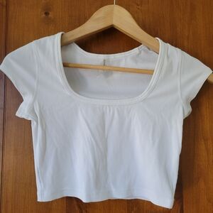 Outdoor Voices Ribbed Tee White XS